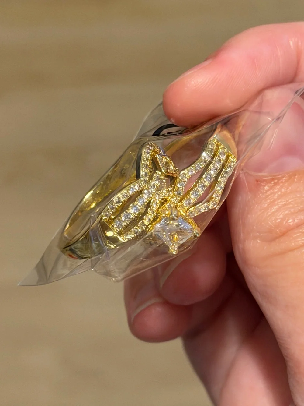NEW gold ring set!